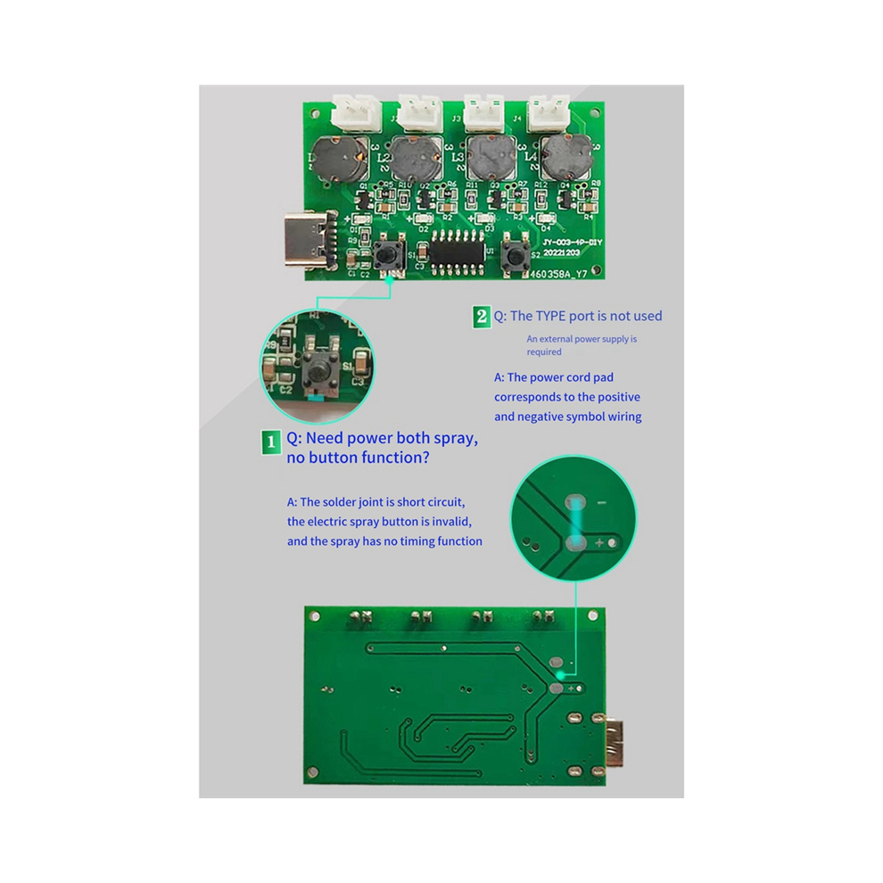 Four- Humidifier Module Control Board Atomizer Driver Board, B-image-OPC-PHWKHZC-NEW