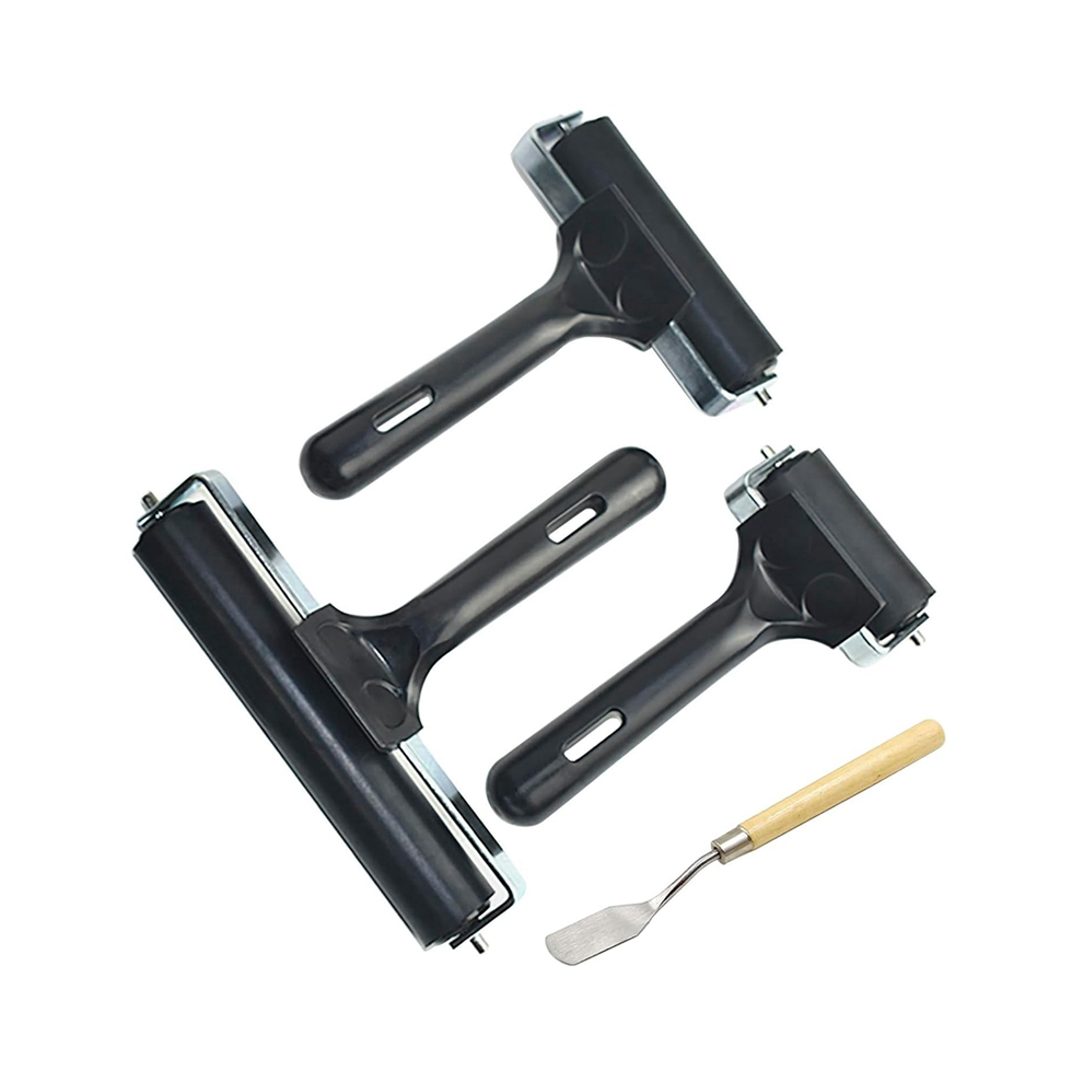 3 Pcs For Crafts,Printmaking Brayers 4851839533452