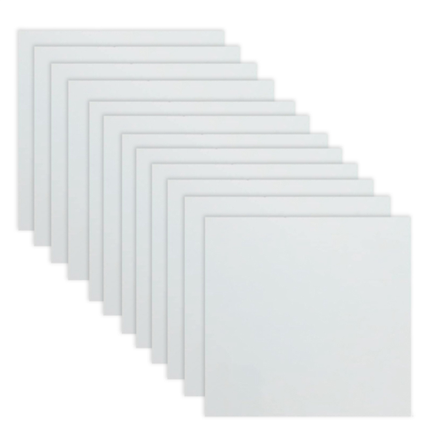12 folhas de Mylar de 10 mil, 12x12 polegadas, PET em branco para criação de stencil