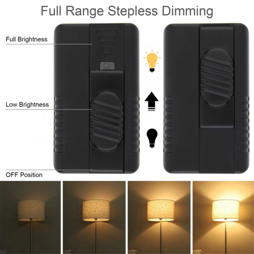 Foot Dimmer Switch Full Range Inline Slide Control Switch EU-Plug 2