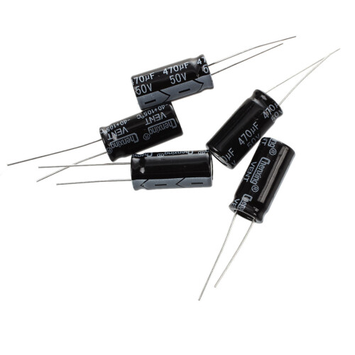 Capacitor eletrolítico radial 5 x 470uF 50V 105C 10x20mm