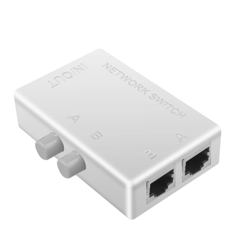 Rj45 Network Switch 2 Port Lan Ethernet Network Box Switcher Rj45 4851839536552