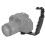 Camera Flash L Bracket Dual Hot Shoes Holder Mount Adapter Mount DV Microphone LED Light 12