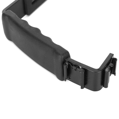 Camera Flash L Bracket Dual Hot Shoes Holder Mount Adapter Mount DV Microphone LED Light 2