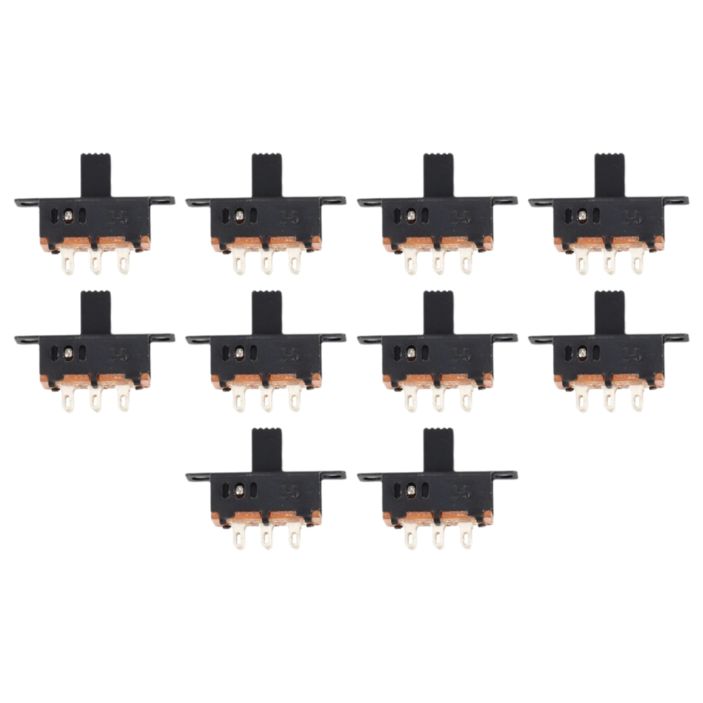 10X Dc 0.5A 50V 3 Position 2P2t Dpdt Panel Mount Slide Switch Ss23d32 4851839539690