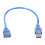 Korte USB 2.0 Type-A vrouwelijk naar Type-A mannelijk verlengkabel 1