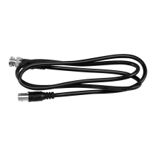 Cabo de extensão de linha coaxial BNC macho para fêmea para CFTV, 3,3 pés, preto
