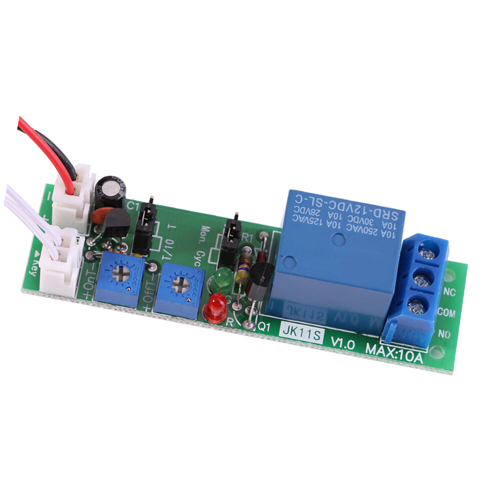 Adjustable Cycle Timer Delay On/Off Switch Relay Module (Dc12v,0-120Min) 3361324376231