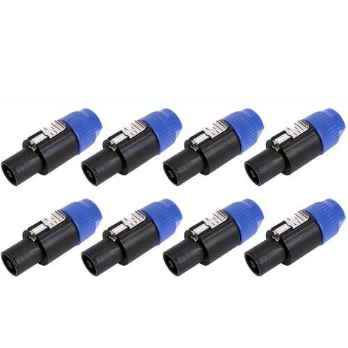 8-stuks audiokabeladapter-connectoren, 4-polige luidsprekeraansluiting