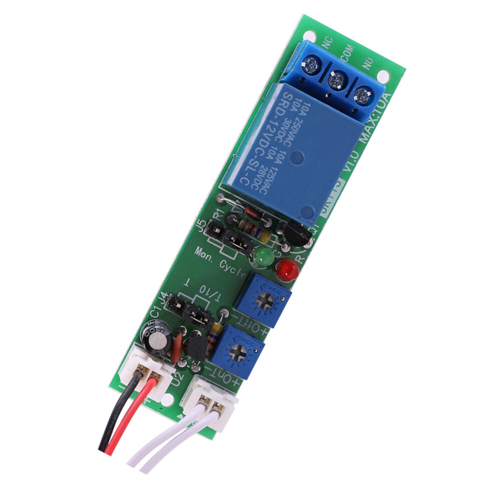 Adjustable Cycle Timer Delay On/Off Switch Relay Module (Dc12v,0-24Hr) 9381324376226