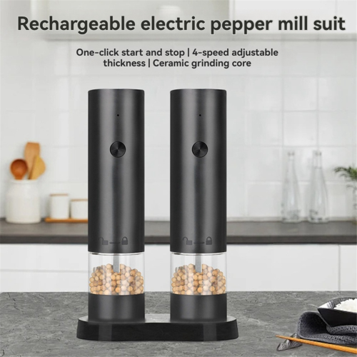 Electric Salt and Pepper Grinder Set Automatic Mill for Kitchen 1