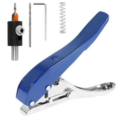 Manual Edge Band Puncher Plier 8mm Hole Card Punching Tool