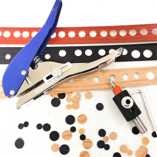 Manual Edge Band Puncher Plier 8mm Hole Card Punching Tool 1