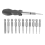 Conjunto de 12 cabeças Torx com haste hexagonal de 1/4 de polegada, T5-T40, com 1 punho 3