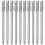 10pcs 100mm Length 1/4 inch T20 Torx Screwdriver Bits, Silver Gray 3