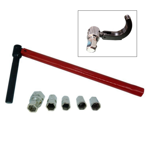 Plumber Socket Wrench with 5 Sockets&1 Chuck Tap Back Nut Wrench, A 1