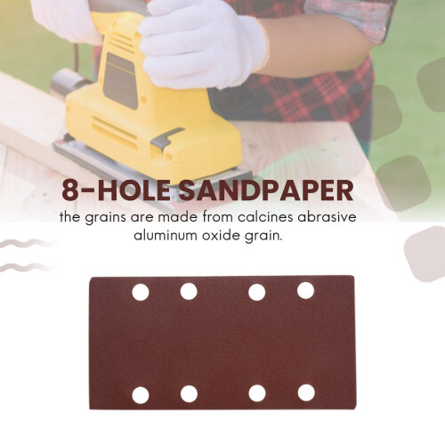 25Pcs Sanding Pads 93x185mm Grits 40/60/80/120 Fit Multi-Sander 2