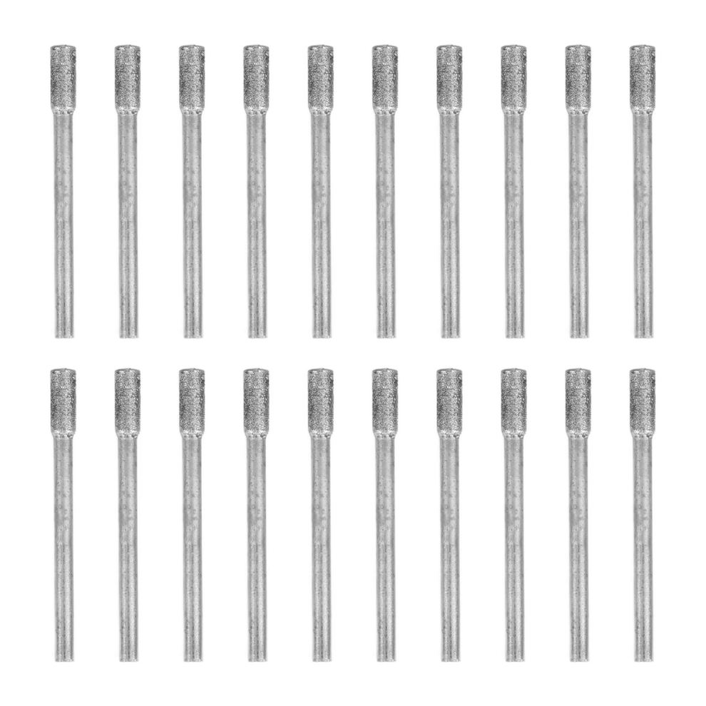 20 Pcs Diamond Grinding Bits 4Mm For Most Rotary Tool Bit Grinder 4851839573076