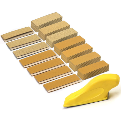 70Pc Sander Paper Kit,3.5X1In Hand Sanding Block
