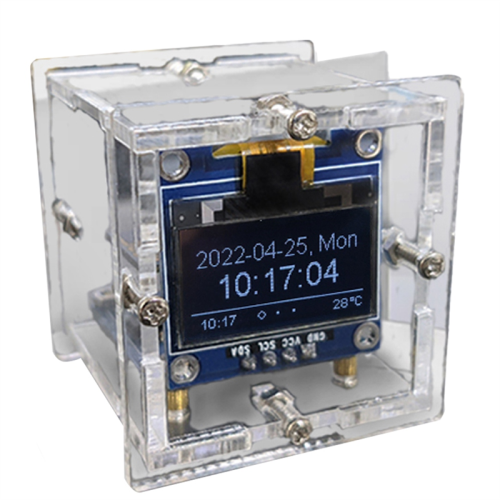 Kit eletrônico faça você mesmo ESP8266 Mini relógio com display OLED para conectar