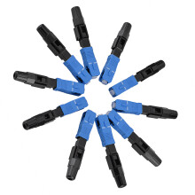 Schnellverbinder für Glasfasern 10 Stück Einzelmodus SC/UPC Schnelladapter für FTTH/ODF