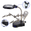 Suporte de mesa de solda com ferramenta digital de vidro de solda com lâmpada LED 3