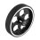 300mmX10mmX18mm Aluminum Rubber Measuring Encoder Meter Wheel 7