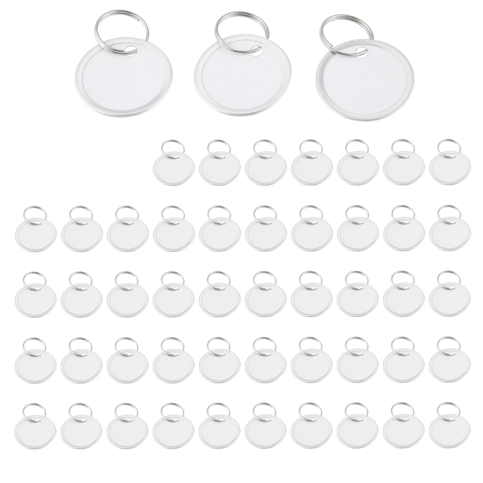 Metal Rim Tags Key Tags Round Paper Tags with Metal Rings(50Pcs)-image-OPC-PHWKSSD-NEW