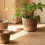 Rietvlecht Stro-Weving Bloempot Opslagmand - Wicker/Rattan - Groot 3