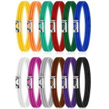 Elásticos para lata de lixo ajustáveis, coloridos, com cordão