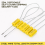 120 Steel Cable Seals Metal Security Seal,Yellow 4