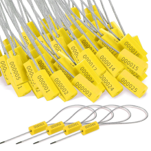 120 Steel Cable Seals Metal Security Seal,Yellow