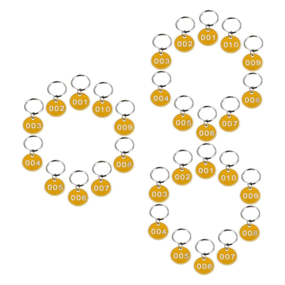 3 Packs Number Plate Number Tags Key Id Label Tags Id Tags 4851839580029