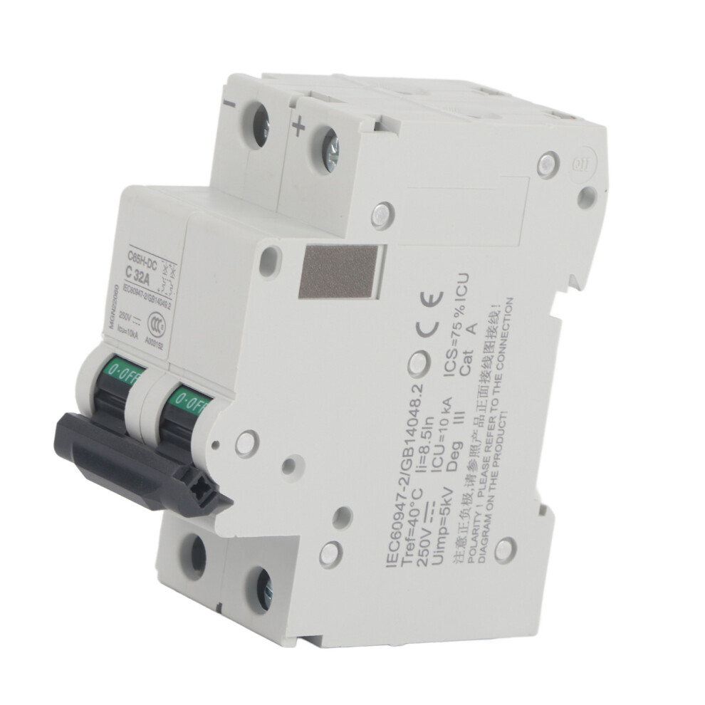 Electric Miniature C65h-Dc Circuit Breaker 2P 250V Air Switch (32A) 4681324383688