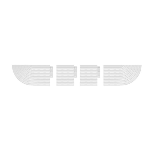 Anti-Slip Threshold Door Step Ramp Kit White