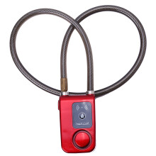 APP Control Bluetooth Smart Lock Anti Theft Alarm Chain Lock with 105dB Alarm (Red)