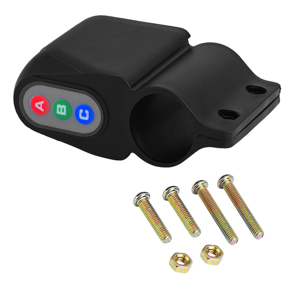 Black Cycling Bicycle Anti theft Safety 4-digit Code Lock Security Alarm Tool-image-OPC-PHWM2F9-NEW