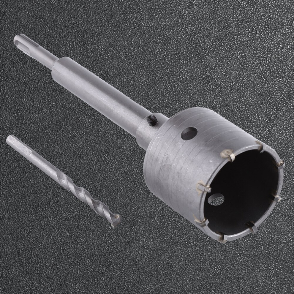 65Mm Concrete Drill Bit Wall Hole Saw Cutter Set Brick Cement Stone 200Mm Rod With Wrench 8021324387013