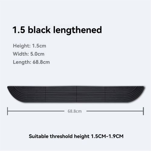 Floor Sweeper Threshold Bars Supports 1.5-1.9cm Threshold Black 2