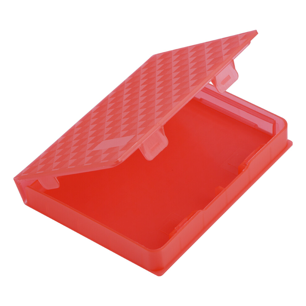 2.5" Hard Case Hdd Ssd Anti Static Disk Storage Box Shockproof Dust Proof Non Slip Red 6931324388526