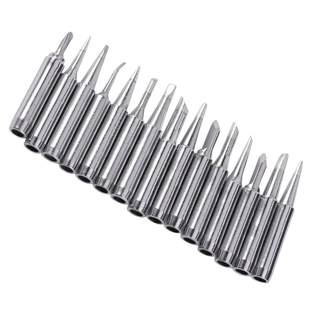 15/Pcs Lead Free Solder Tip Set Iron Tips 900M-T For 936, 937, 938, 969 Soldering Station 7891324388713