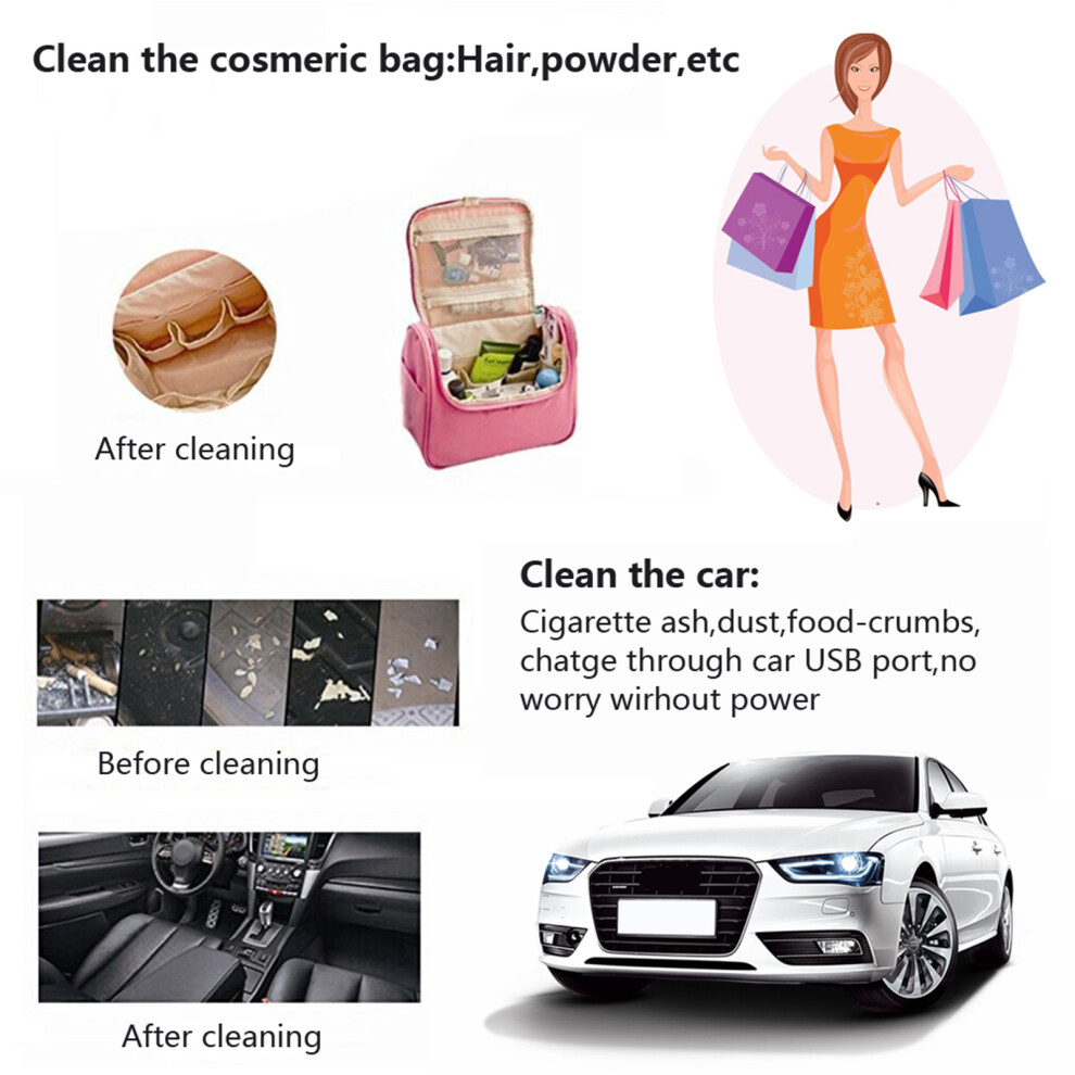 Portable Mini Handheld Rechargeable Keyboard Vacuum Cleaner For Laptop Desktop Pc 5051324388812