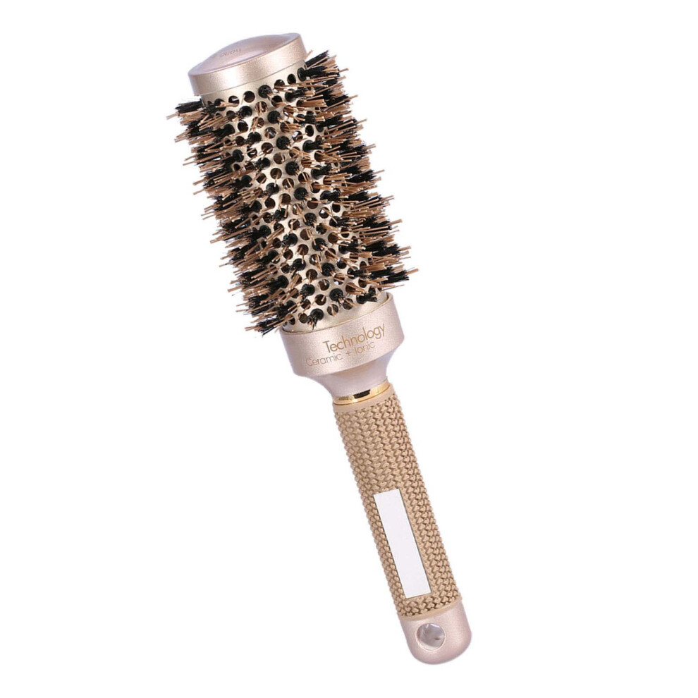 Unisex Salon Hairdressing Curling Hair Style Brushes Healthy Ceramic Iron Round Comb 45Mm
