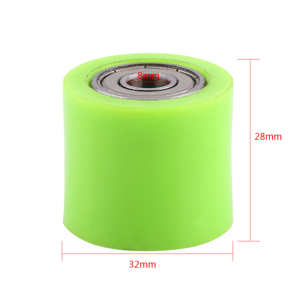8Mm Drive Chain Pulley Roller Slider Tensioner Wheel Guide For Street Bike Motorcycle Atv Green 7901324389556