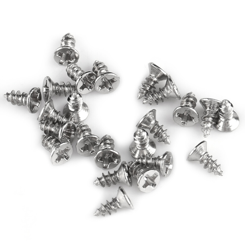 800Pcs M2 Cross Drive Flat Head Self‑Tapping Screws Woodworking Fastener With Box 6931324390727