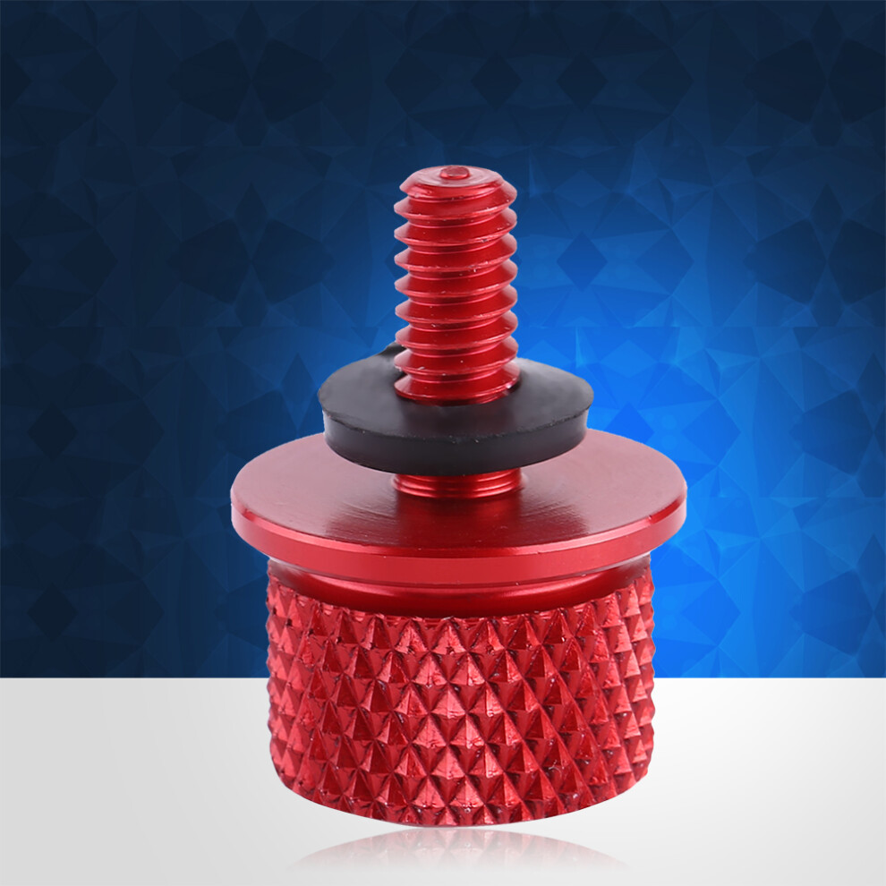 1Pc 1/4"(6Mm) Thread Motorcycle Aluminum Rear Seat Bolt Screw Universal Red 9331324391699