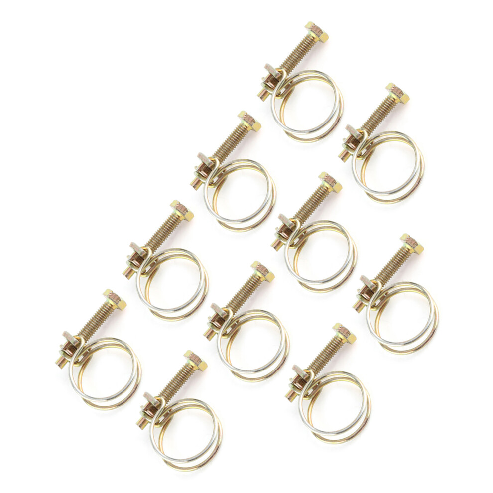 Adjustable Double Wire Water Hose Clamp Pipe Clip Hoop Plumbing (21Mm-25Mm) 8761324391633