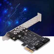 Dual-Port PCI Express 6 Gbit/s auf SATA III Adapterkarte Gehäuse kompatibel mit AU NEU