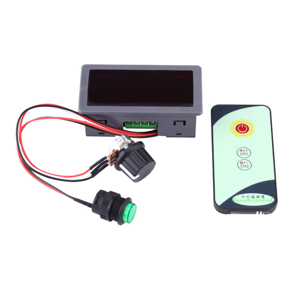 6V 12V 24V Pwm Dc Motor Speed Regulator Digital Display With Ir Remote Controller 9471324393818