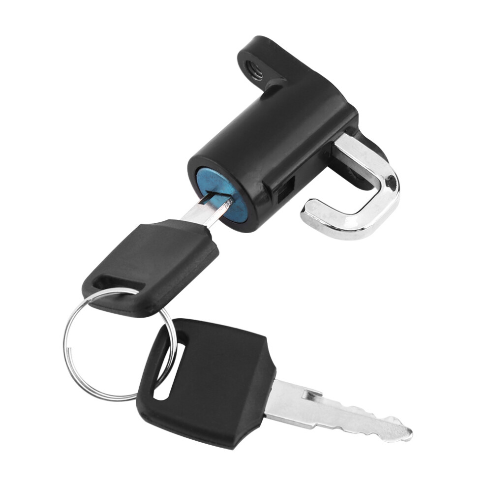 Universal Motorcycle Motorbike Bike Helmet Lock Hanging Hook With 2 Keys Set 9461324394243